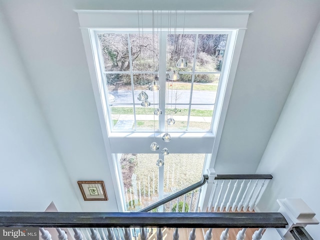 view of stairs