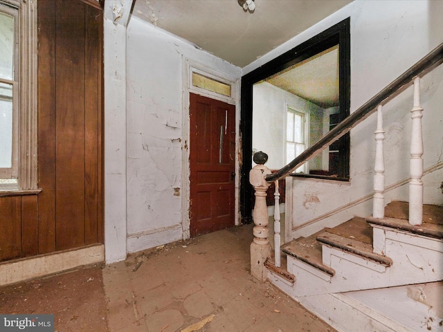 foyer entrance with stairway