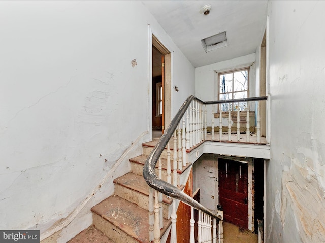 stairway with attic access