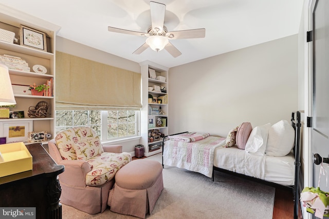 bedroom with a ceiling fan