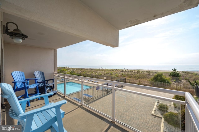 2901 Atlantic Ave Unit 101The, Towers, Ocean City, MD 21842 - balcony featuring a water view