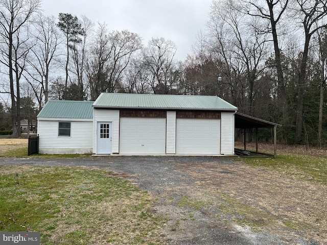 garage featuring a garage