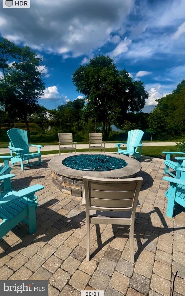 35416 Wright Way, Millsboro, DE 19966 - view of swimming pool featuring a patio area and an outdoor fire pit