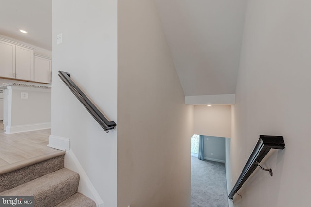 35416 Wright Way, Millsboro, DE 19966 - staircase featuring recessed lighting, carpet flooring, and baseboards