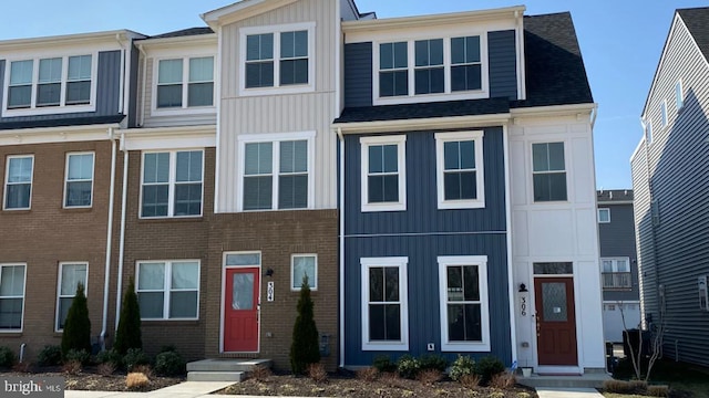 multi unit property with brick siding