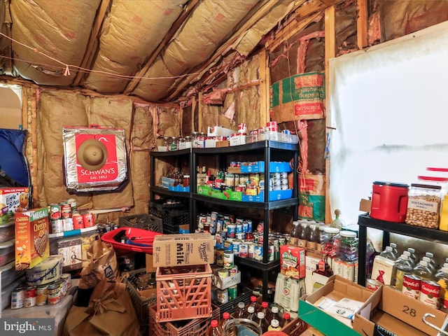 view of storage room