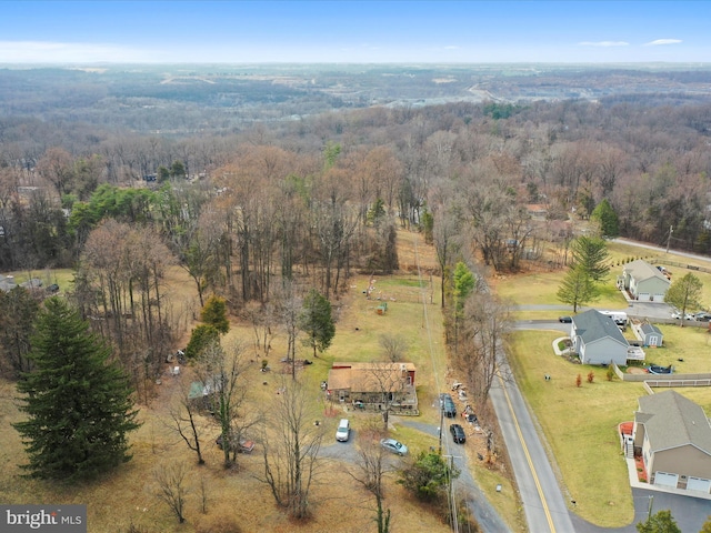 aerial view with a view of trees