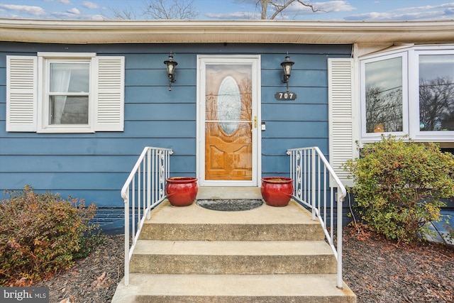 view of entrance to property