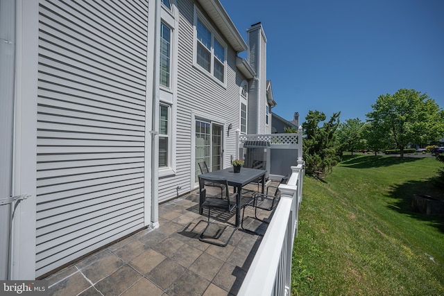 215 Valley Frg, Lookout Place, Wayne, PA 19087 - view of patio featuring outdoor dining space