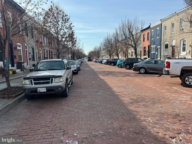 view of street featuring sidewalks