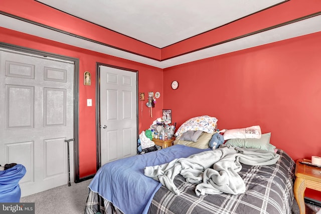 bedroom featuring carpet floors