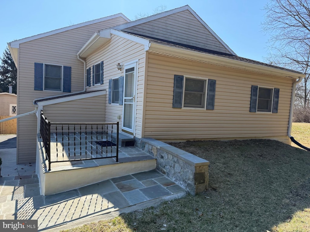 view of rear view of property