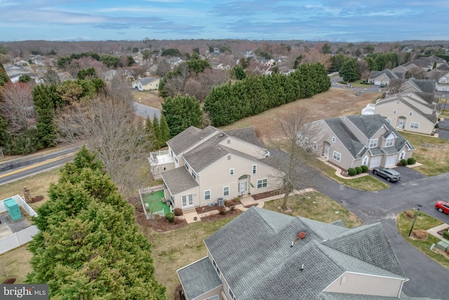 drone / aerial view featuring a residential view