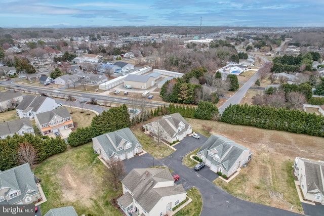 drone / aerial view featuring a residential view