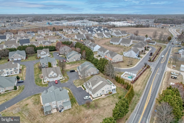 bird's eye view featuring a residential view