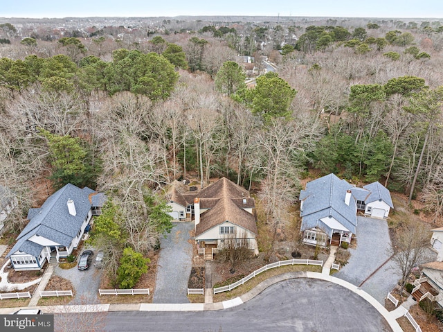 drone / aerial view featuring a residential view