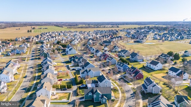 drone / aerial view with a residential view