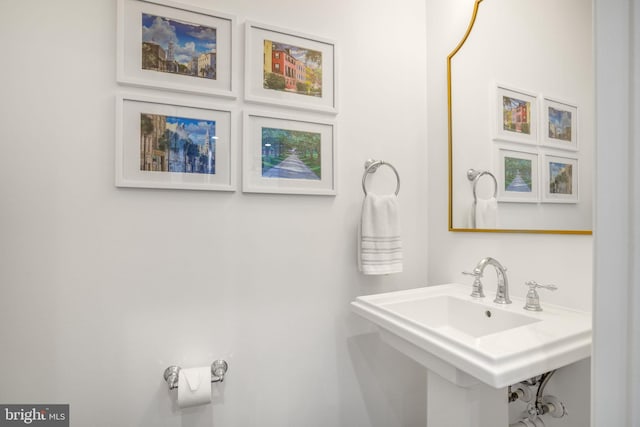 bathroom with a sink