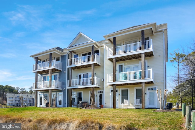 view of property with central AC unit