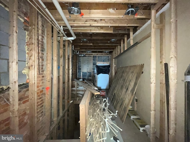 view of basement