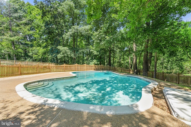 view of pool with a fenced in pool and a fenced backyard