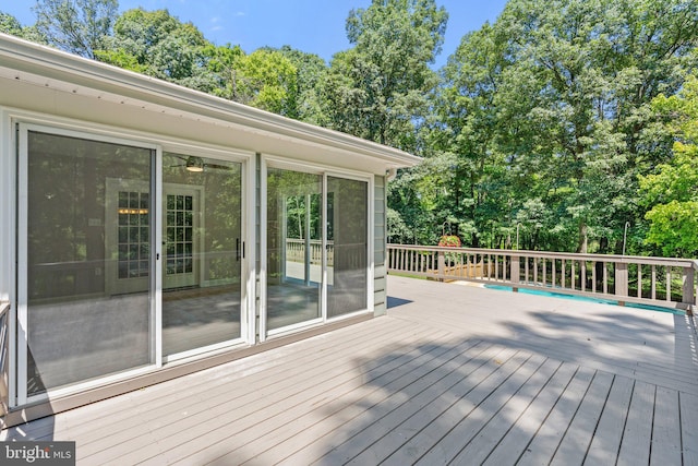 view of wooden terrace