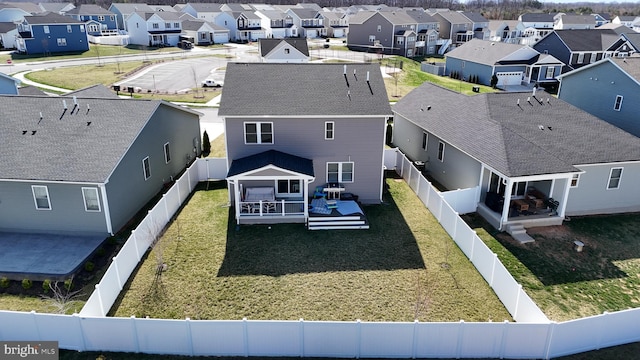 drone / aerial view featuring a residential view