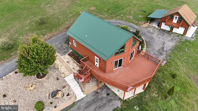 birds eye view of property