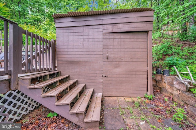 2036 Coast Guard Dr, Stafford, VA 22554 - wooden deck featuring stairway