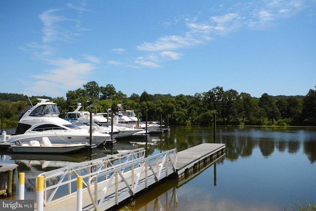 2036 Coast Guard Dr, Stafford, VA 22554 - dock area featuring a water view and a view of trees