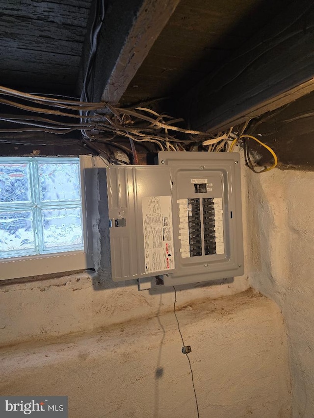 utility room featuring electric panel