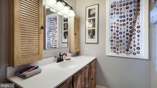 bathroom featuring vanity