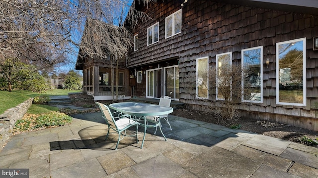 view of patio / terrace featuring outdoor dining area