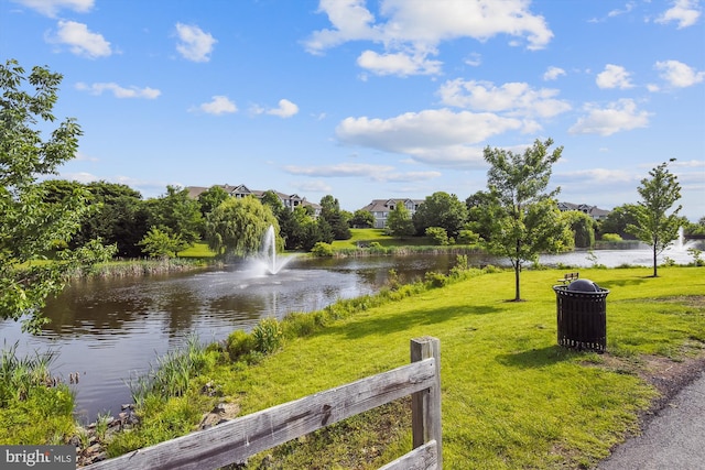 property view of water