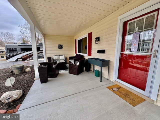 view of patio / terrace featuring outdoor lounge area