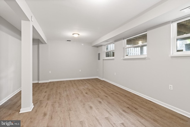 8042 Saint Annes Ct, Alexandria, VA 22309 - below grade area featuring wood finished floors and baseboards