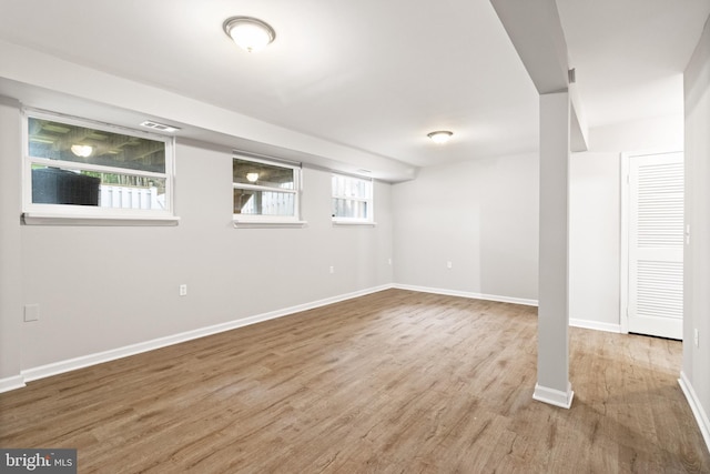 8042 Saint Annes Ct, Alexandria, VA 22309 - basement with wood finished floors and baseboards