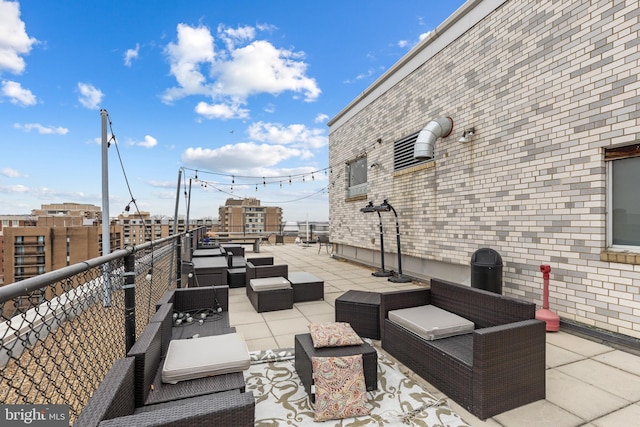 view of patio / terrace with an outdoor hangout area