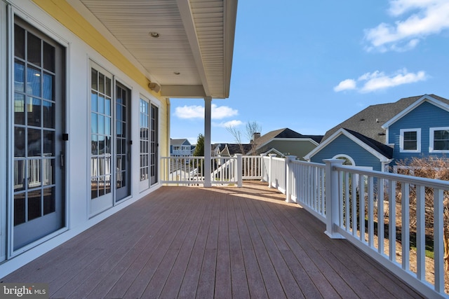 24537 Wave Maker Dr, Millsboro, DE 19966 - wooden terrace featuring a residential view