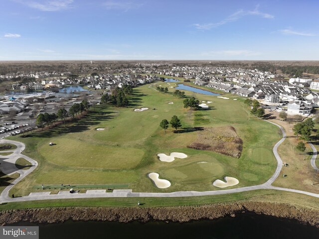 24537 Wave Maker Dr, Millsboro, DE 19966 - birds eye view of property featuring a residential view, a water view, and golf course view