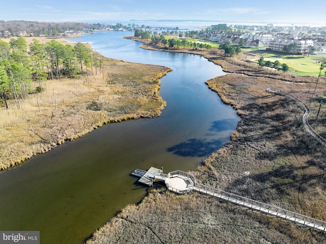 24537 Wave Maker Dr, Millsboro, DE 19966 - birds eye view of property with a water view