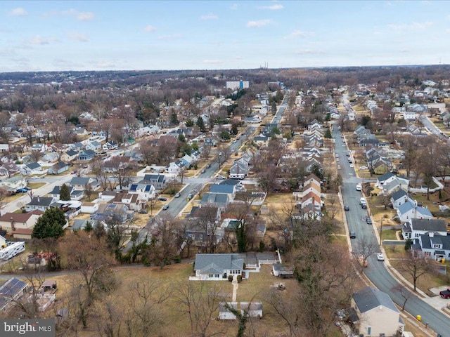 drone / aerial view featuring a residential view