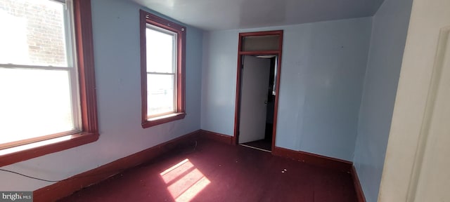 interior space featuring multiple windows