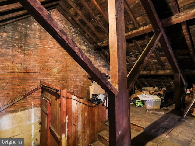 view of attic