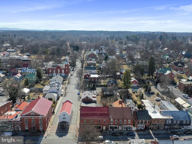 bird's eye view with a residential view