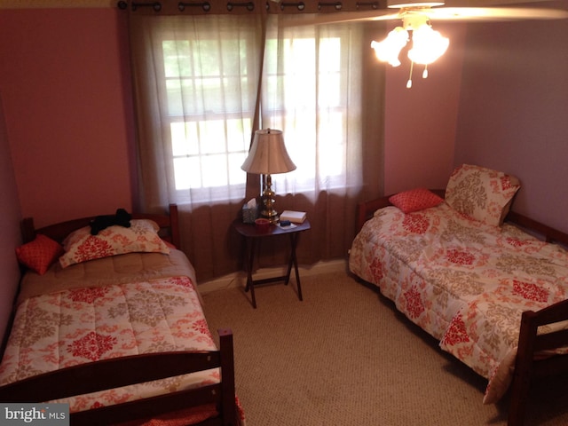 bedroom featuring carpet floors