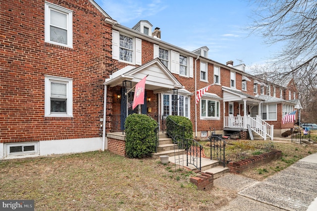 multi unit property with brick siding