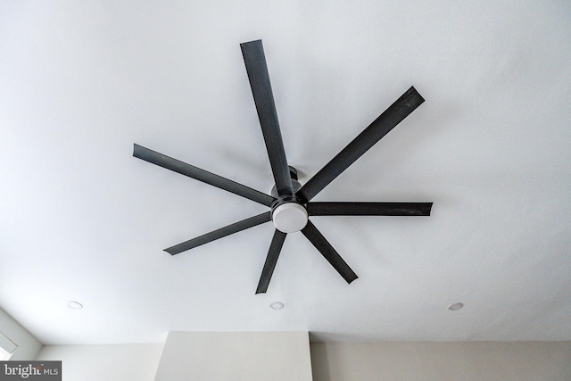 room details with ceiling fan