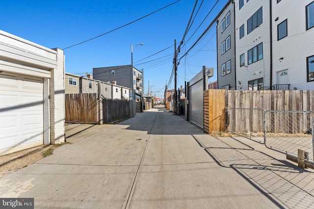 view of street with a residential view