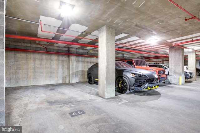 view of parking deck